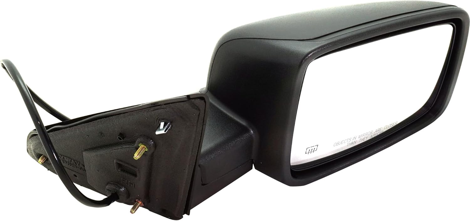 JC Whitney Passenger Side Power Heated Mirror for Ram 1500 2011-2013 Textured JDG61ER
