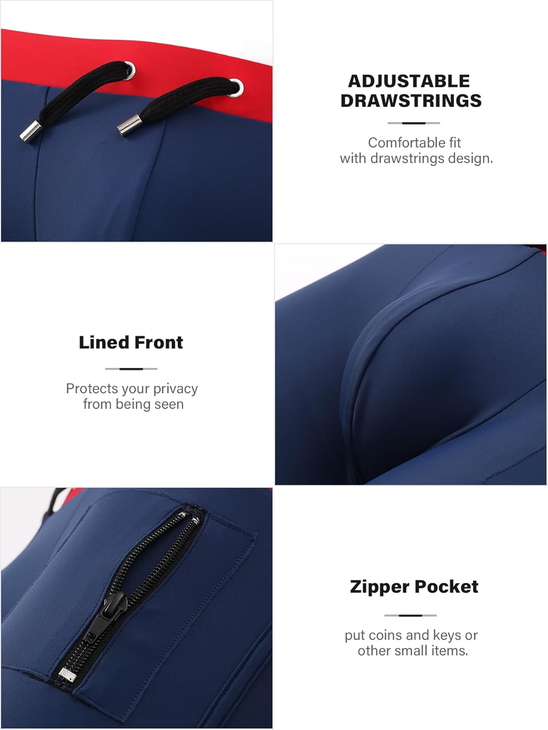 Arjen Kroos Men's Swim Briefs Quick Dry Square Leg Swimsuit Beach Trunk Swimwear with Pockets - Image 6