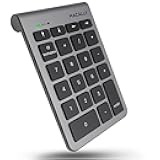 Macally Bluetooth Number Pad for Laptop - Wireless Numeric Keypad - 22 Key Numeric Keypad for Data Entry, Numpad Compatible with MacBook, iPad, iPhone, iOS, Laptop, PC, Android
