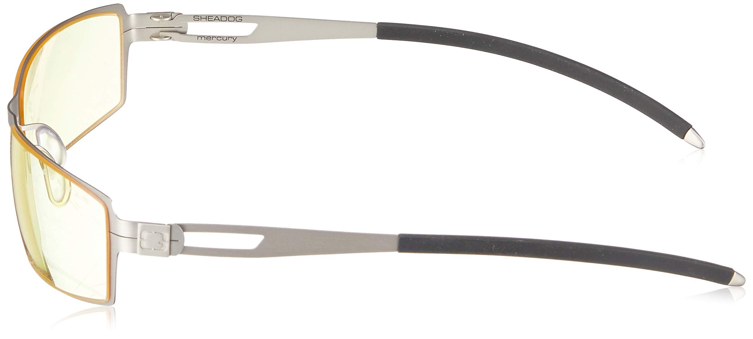 Gunnar Gafas para Videojuegos y Ordenador | Sheadog, Tente de Lentes: Ámbar (Bloques 65% de Luz Azul y 100% de UV) | con filtro de Luz Azul | Lente Patentada