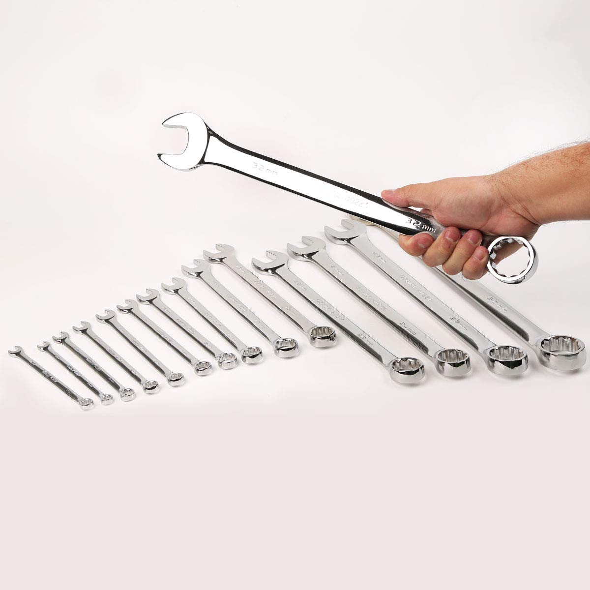 SATA ST08002SJ 15 Piezas Juego de Llaves Combinadas Métricas