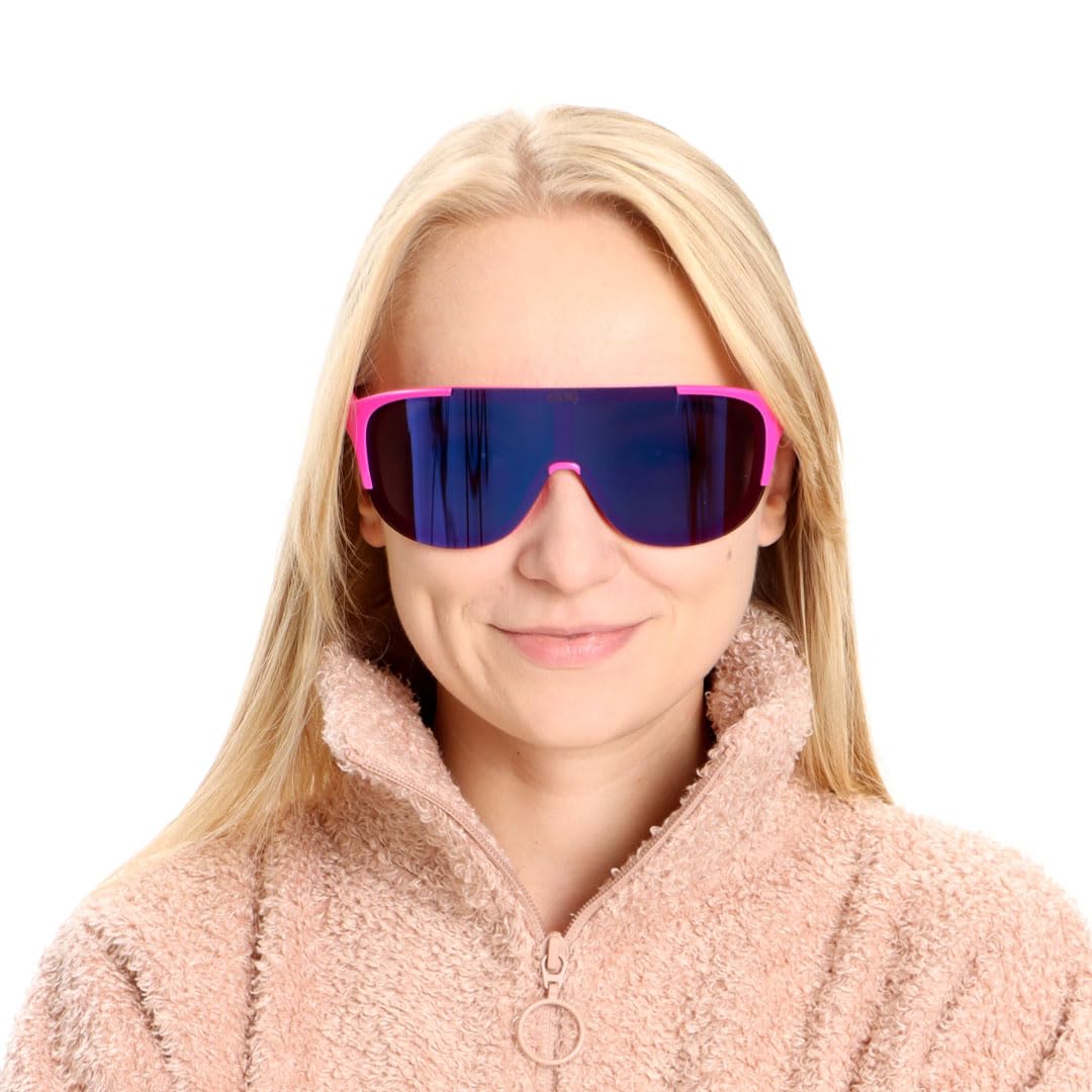 GOG Medusa Brille, Mattweiß/Grau, Silber, Einheitsgröße für Erwachsene, Matt Weiß/Grau-Silber, One size