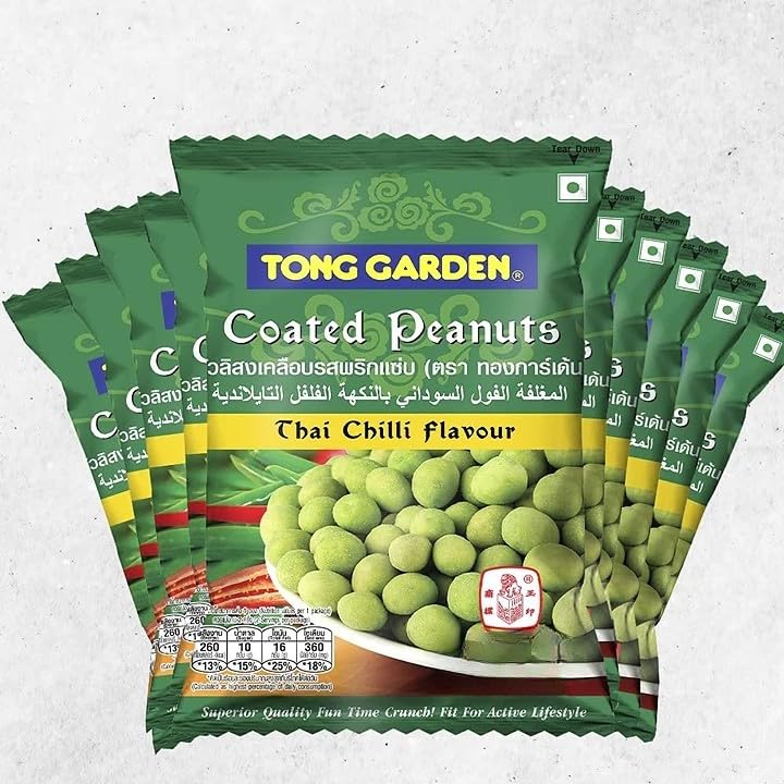 Tong Garden 45Gm Thai Chilli Flvr Coated Peanuts (Pack of 12)