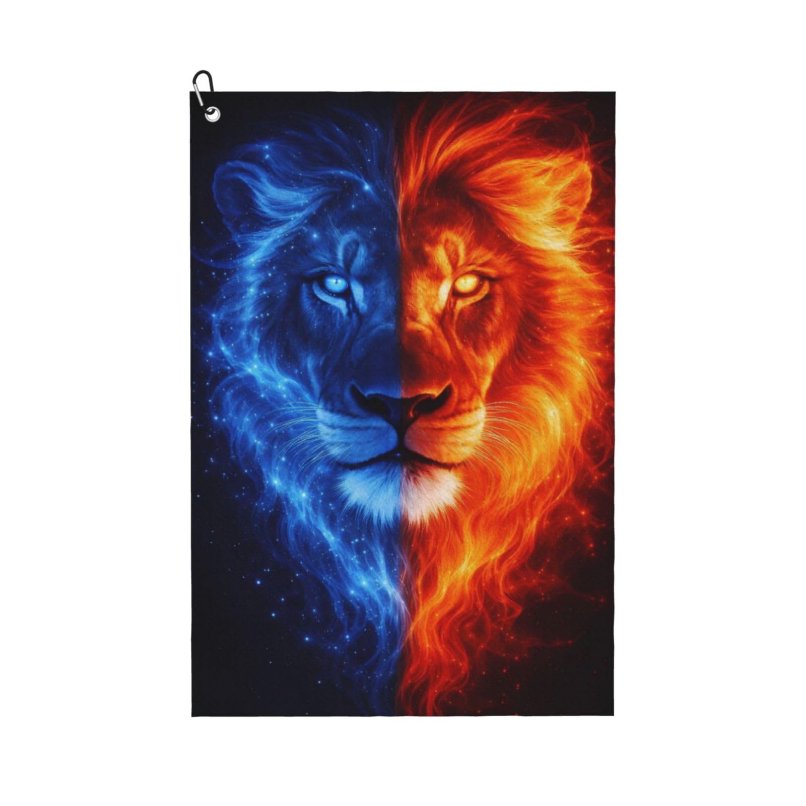BSDFGSDD Cool Ice Fire Lion Art Golf Towel 24 x 16 inches