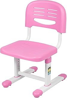 VIVO Height Adjustable Kids' Desk Chair, Chair Only, Multifunctional Interactive Workstation for School Study or Play, Children's Ergonomic Seat with Back, Pink, DESK-V201P-CH