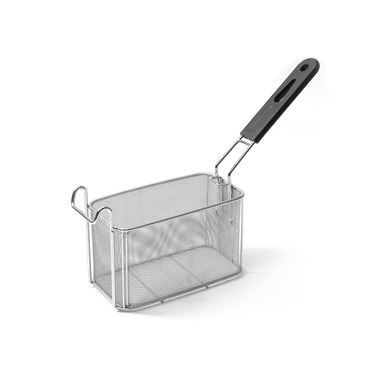 YUZGUHEY Frying Basket with Handle, Stainless Steel Rectangle Mesh with Hook for French Fries
