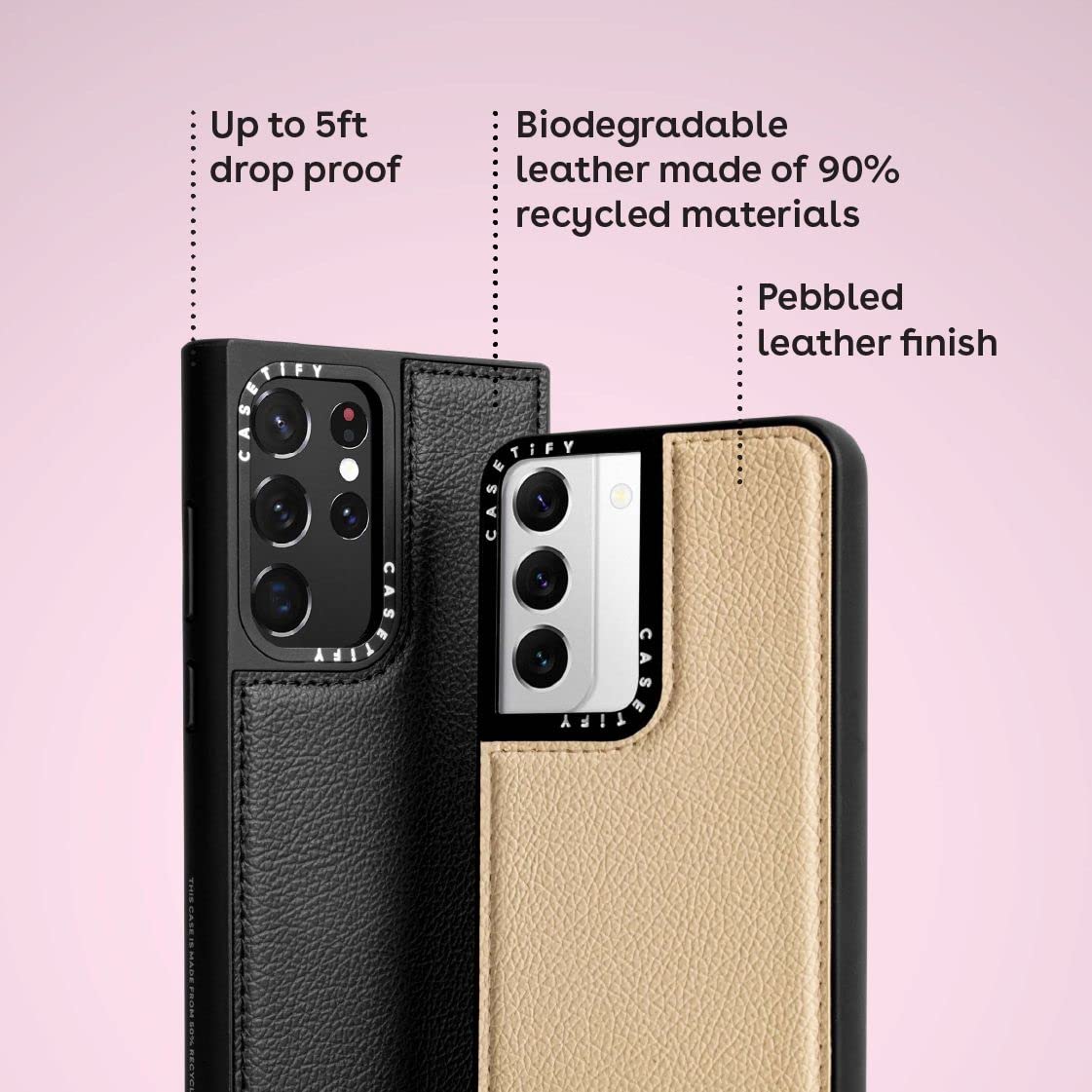 Amazon.co.jp: CASETiFY Galaxy S22用 ケース - ペブルド | 5フィート