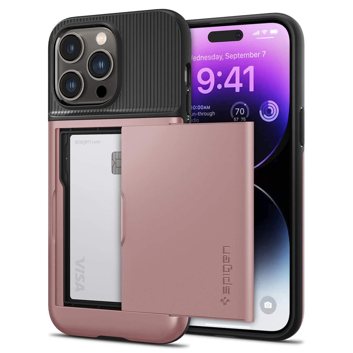 Spigen Slim Armor CS Designed for iPhone 14 Pro Case (2022) - Rose Gold