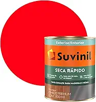 Tintas Suvinil para madeiras e metais esmalte brilhante seca rapido 0,9L - Vermelho - 53700488