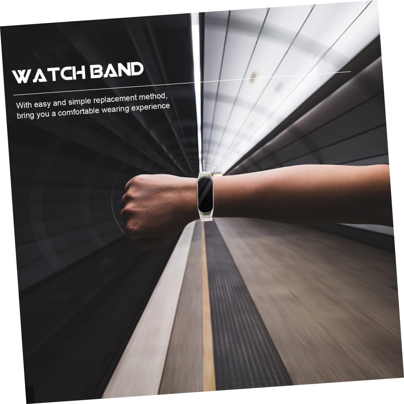 Hemobllo 4pièces Bracelet Résine Avec Boucle Inoxydable Compatible Avec Band Design Élégant Et Léger Remplacement Facile Pour Montre Connectée
