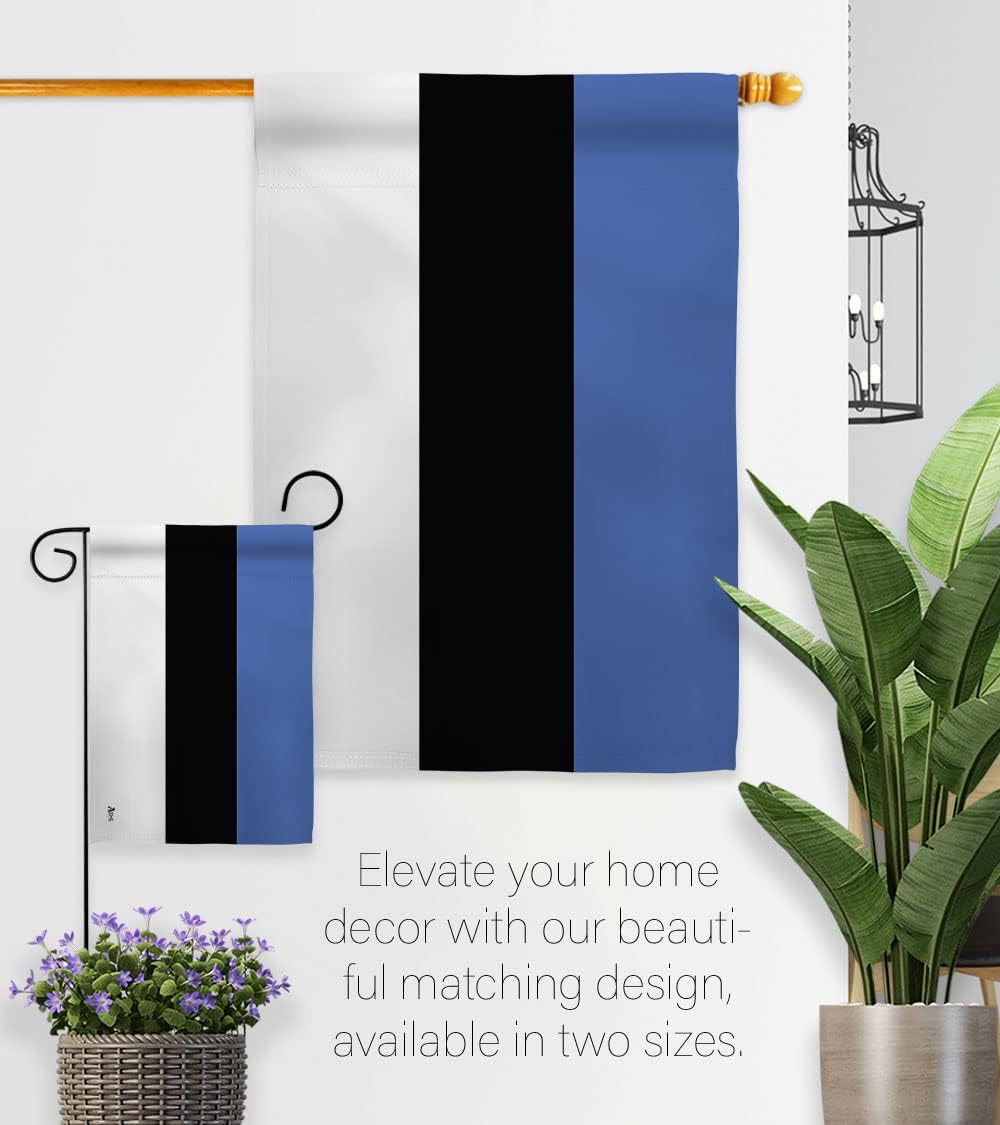 Estonia Garden Flag - Regional Nationality Nation International World Country Particular Area - House Decoration Banner Small Yard Gift Double-Sided Made in USA 13 X 18.5