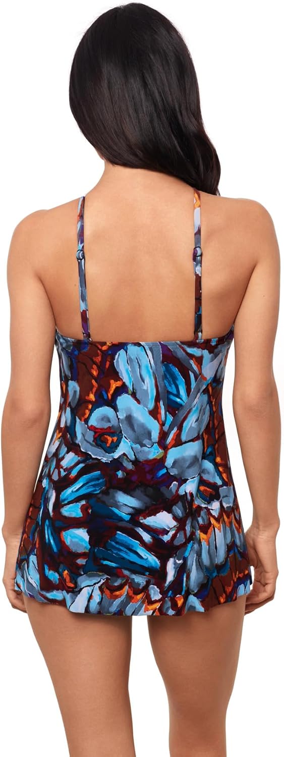 MagicSuit Women's Swimwear Parker Tummy Control Underwire Bra Swimdress with Adjustable Straps - Image 3