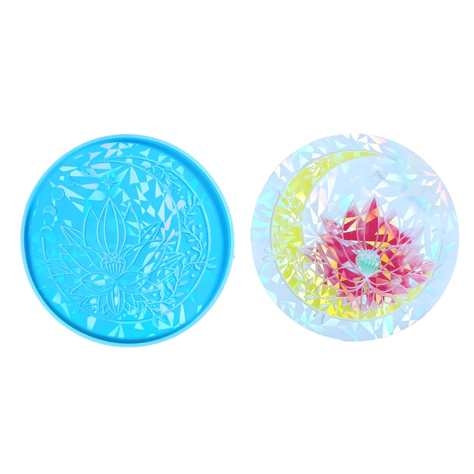 NEWFT Resin Mold Lotusflower Shape Resin Casting Mold Silicone for Hand Making