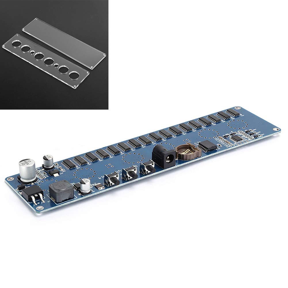 Cocoarm STM8S005 Płytka Drukowana RGB MicroUSB Płytka Zegarowa 12 V 1 A ze Zintegrowanym Sterownikiem IC Wyświetlacz Czasu 24-godzinnego i Kopia Zapasowa CR1220 dla Użytkowników Zegarów LED DIY
