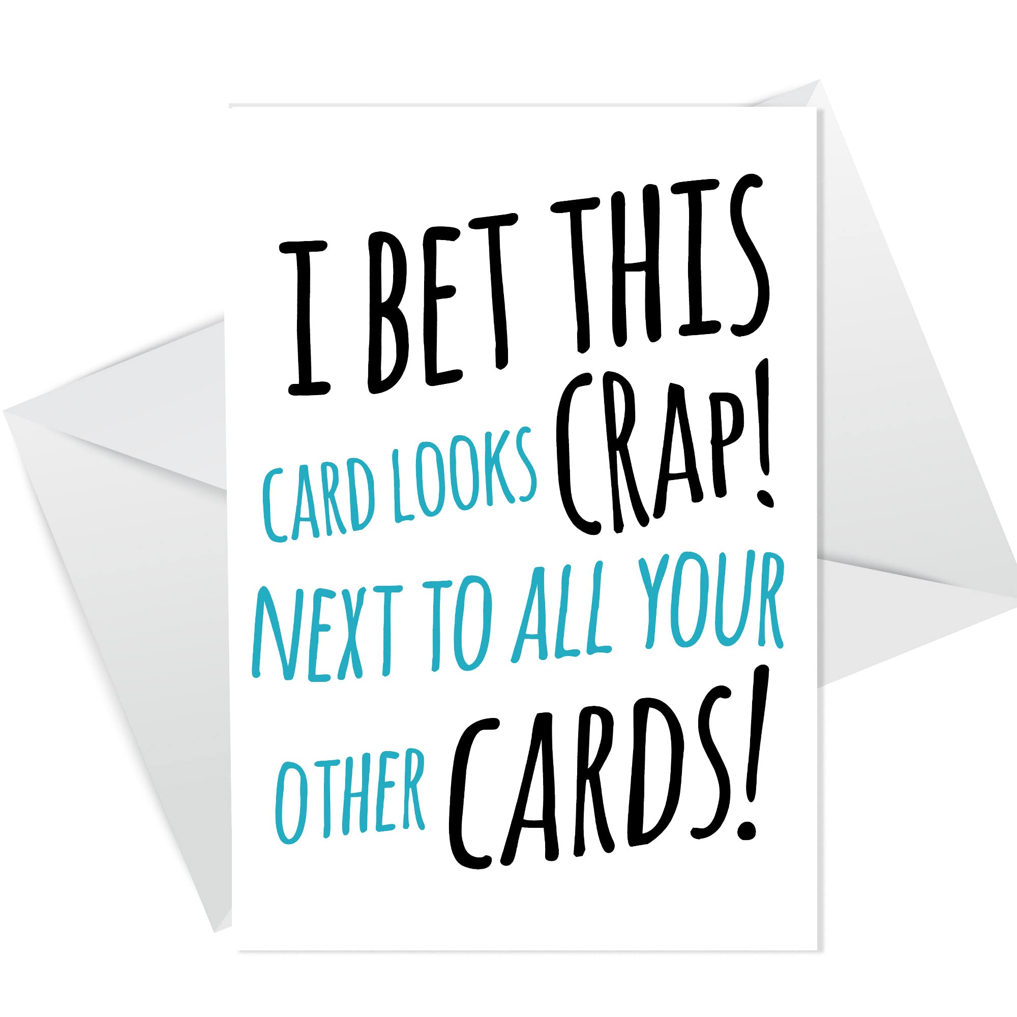 RED OCEAN Funny Birthday Card For Dad Mum Son Daughter Humour Card Novelty Card For Him Her