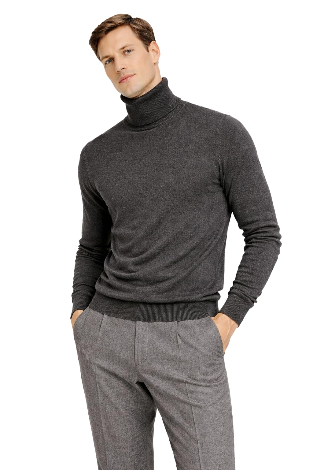 State Cashmere Men's Essential Turtleneck Sweater