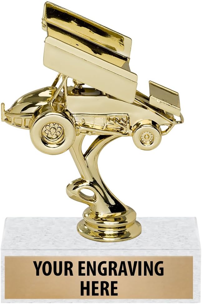 Crown Awards Racing Trophies - 6" Small Race Car Trophy
