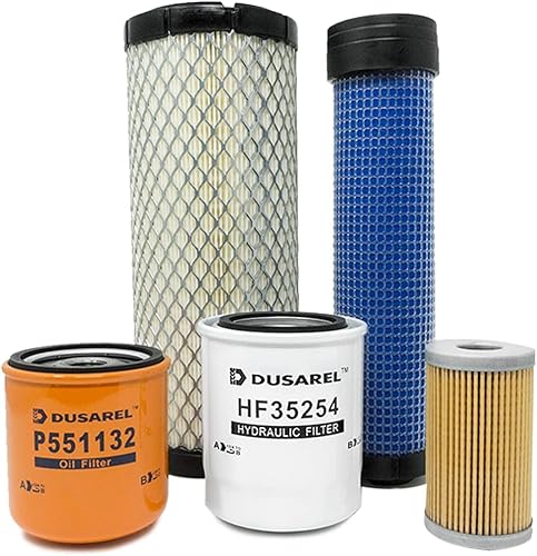 Miniatura 2 de Kit de filtros compatible con tractores compactos New Holland TC35D TC35DA TC40D TC45DA TC45D