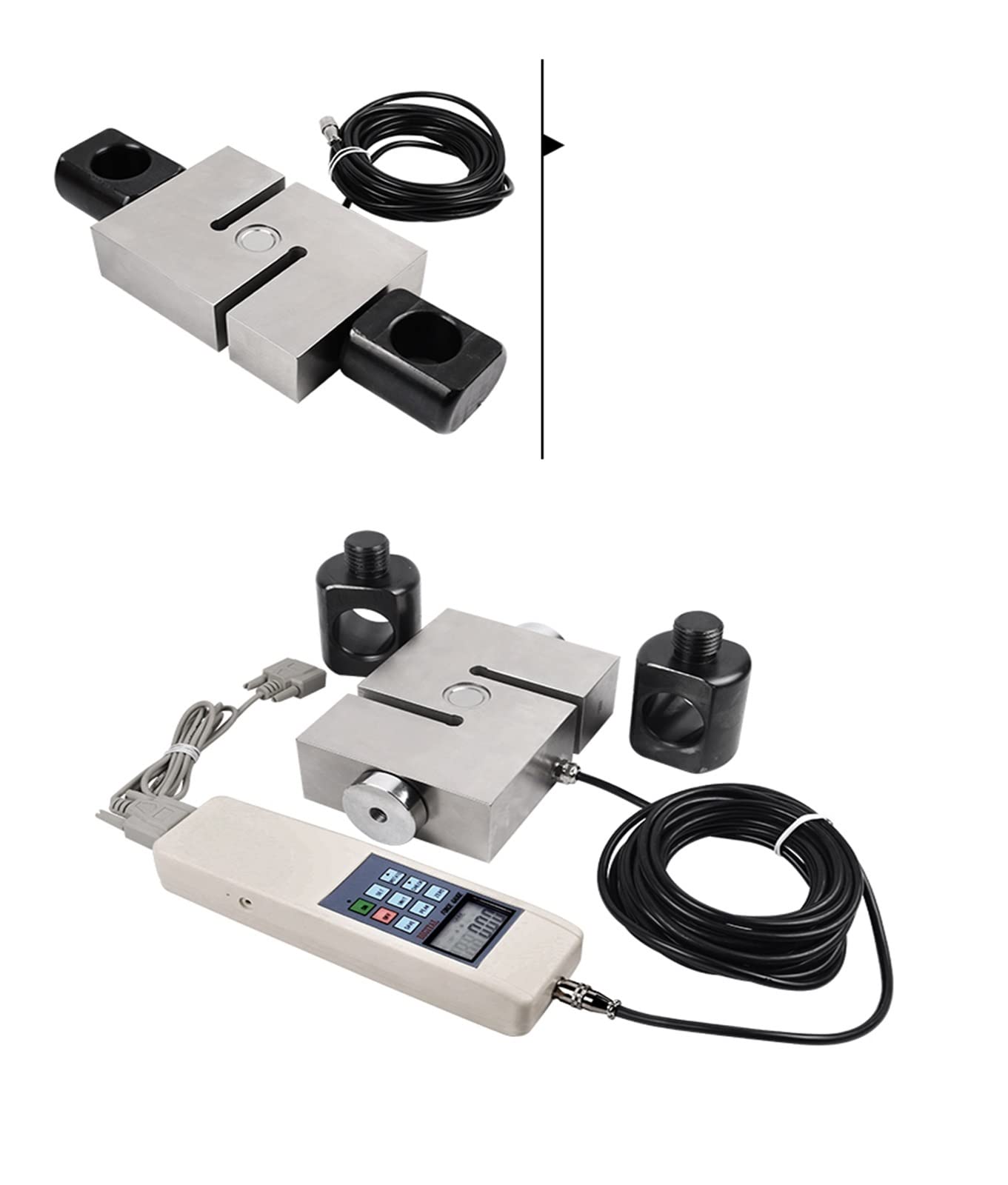 Medidor de fuerza digital, Medidor de fuerza vaivén digital fábrica 2kgs 20N con medidor inalámbrico