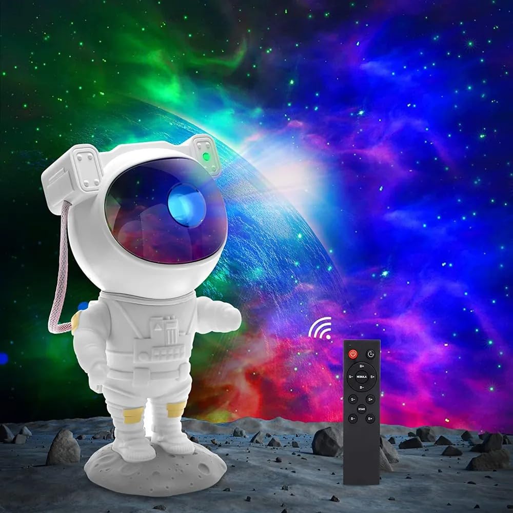 Projetor De Galáxia Wurkkos - Luz Noturna Com Controle Remoto - Astronauta