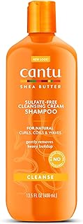 Cantu Sulfate-Free Cleansing Cream Shampoo with Shea Butter for Natural Hair, 13.5 fl oz (Packaging May Vary)