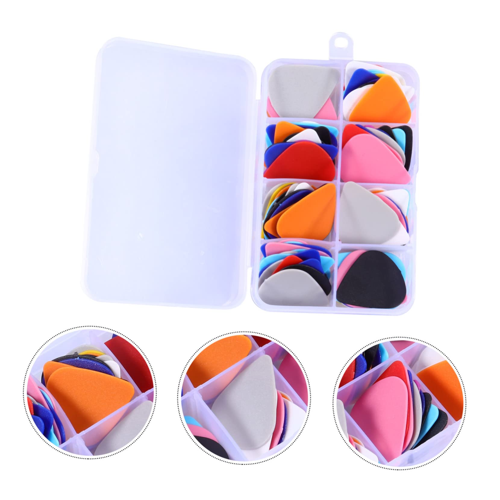 TOYANDONA 100pezzi Plettri Per Chitarra Opaca Accessori Per Chitarra Elettrica Acustica e Ukulele Per Musicisti e Artigianato