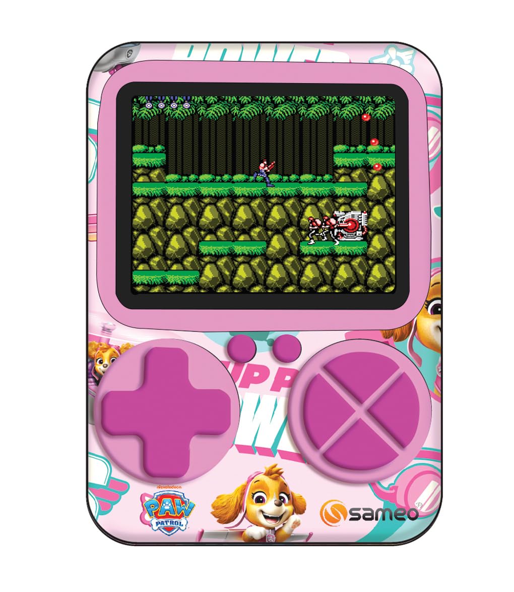 Sameo SG3000 Paw Patrol Edition Handheld Video Game Console, Retro Mini Game with 500 Classic Retro Game TV Compatible for Kids, Rechargeable - Skye Pink-image-38