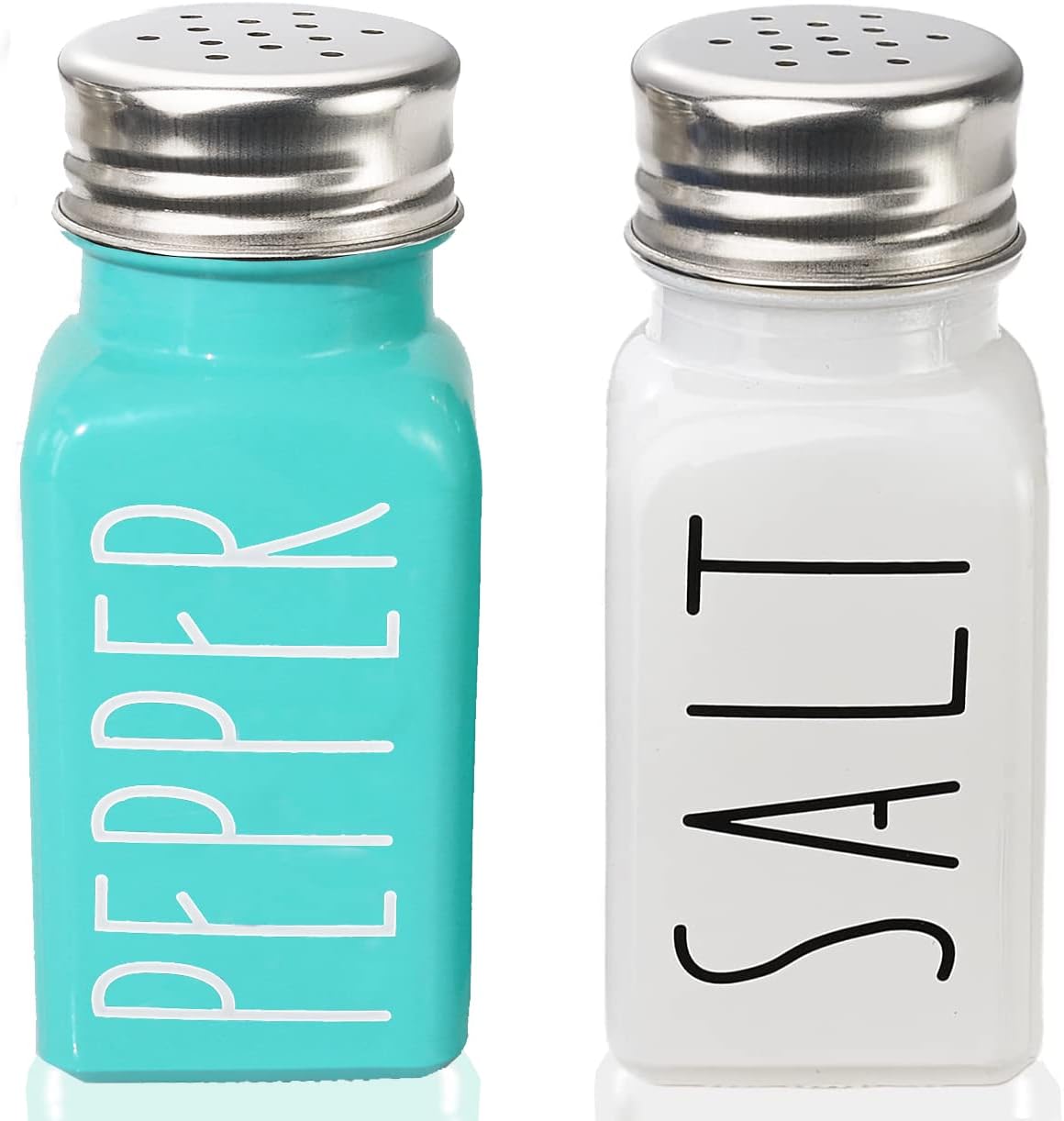 Farmhouse Salt And Pepper Shakers Set, Glass, Modern Farmhouse, Cute, Gift For Women, Wedding Decor