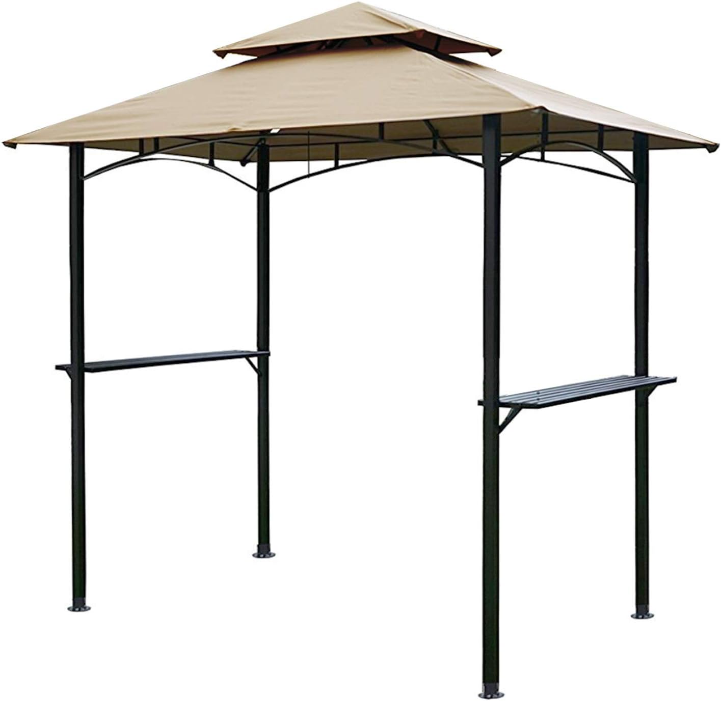 Garden Winds Replacement Canopy Top Cover Compatible with The Kozyard Andra Grill Gazebo (ASIN B07BPMGYLN) - RipLock 350