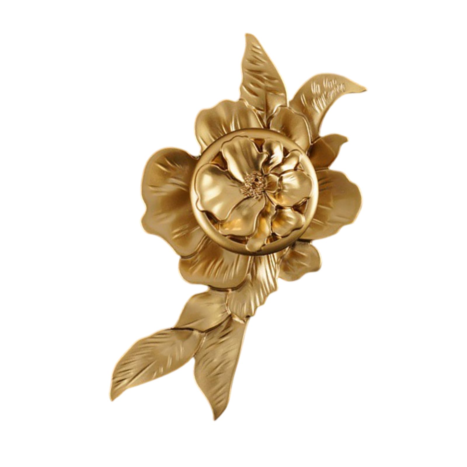 Newft B Decorative Drawer Pull Kno Gold Tone Floral Zinc Alloy Hardware For Cupboard Cabinet Front And Home Appeal Ornate Cupboard Pull European Dresser Kno Vintage Furniture Handle Floral Cabinet