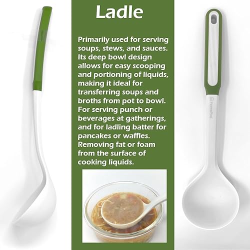 Miniatura 5 de Juego de 3 utensilios esenciales de cocina, juego de espátulas de silicona de 15 pulgadas, grandes, resistentes al calor, 600F, para cocinar,