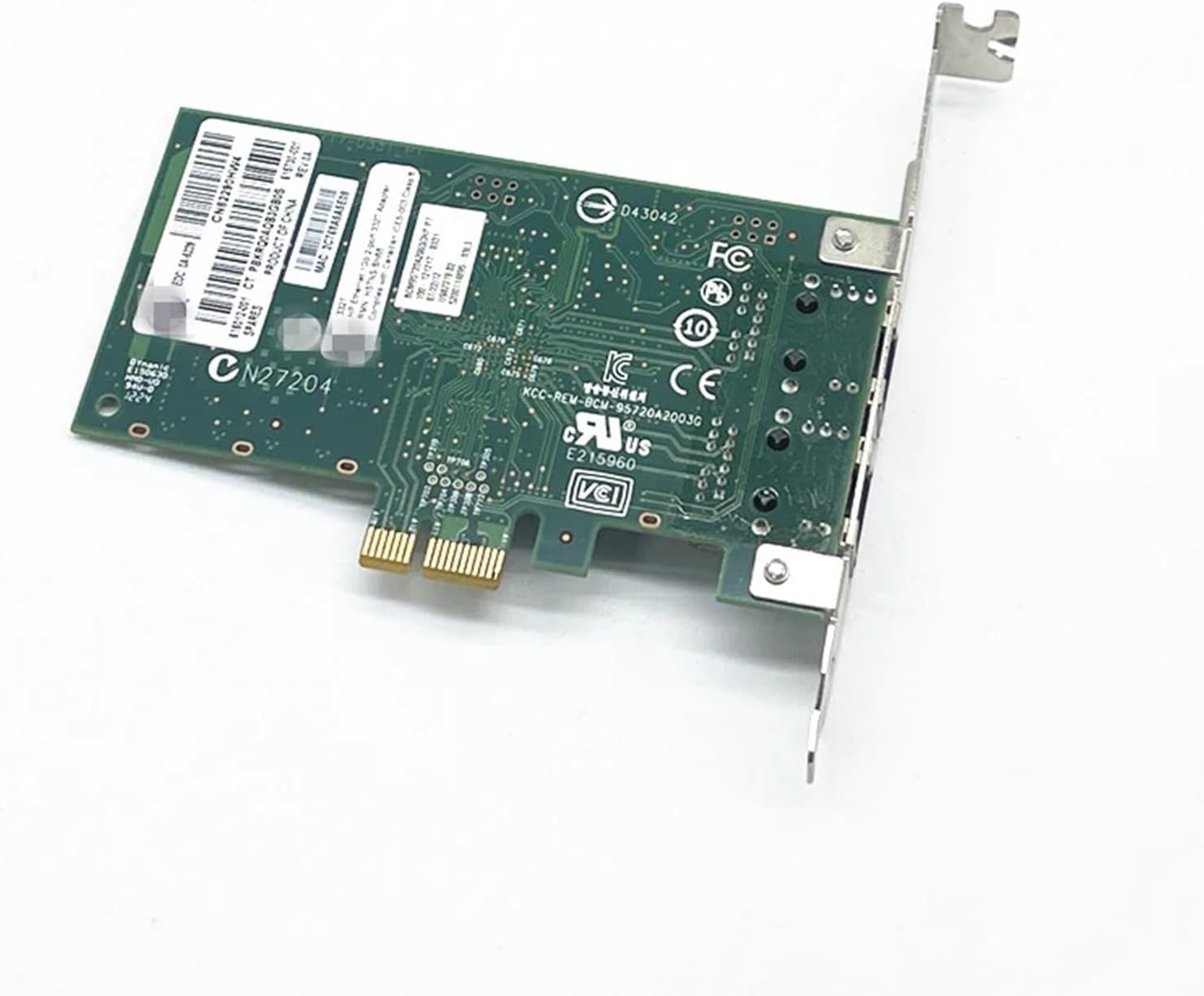 615730-B21 616012-001 NC332T BCM5720 PCI-E 1X Dual Port Gigabit Network Card for Server Industrial Computer PC(Full Height)