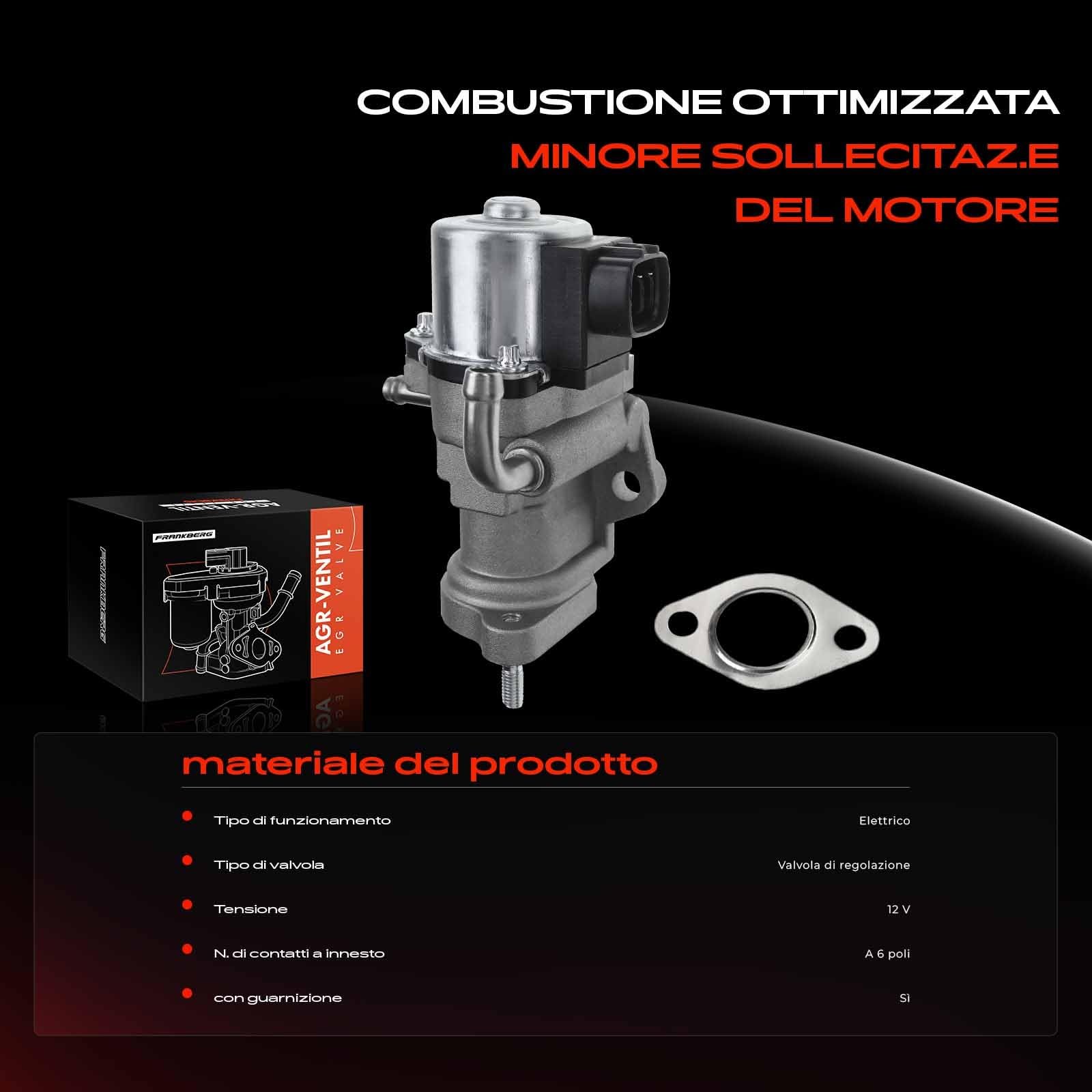 Frankberg Valvola EGR a 6 Poli 2562033030