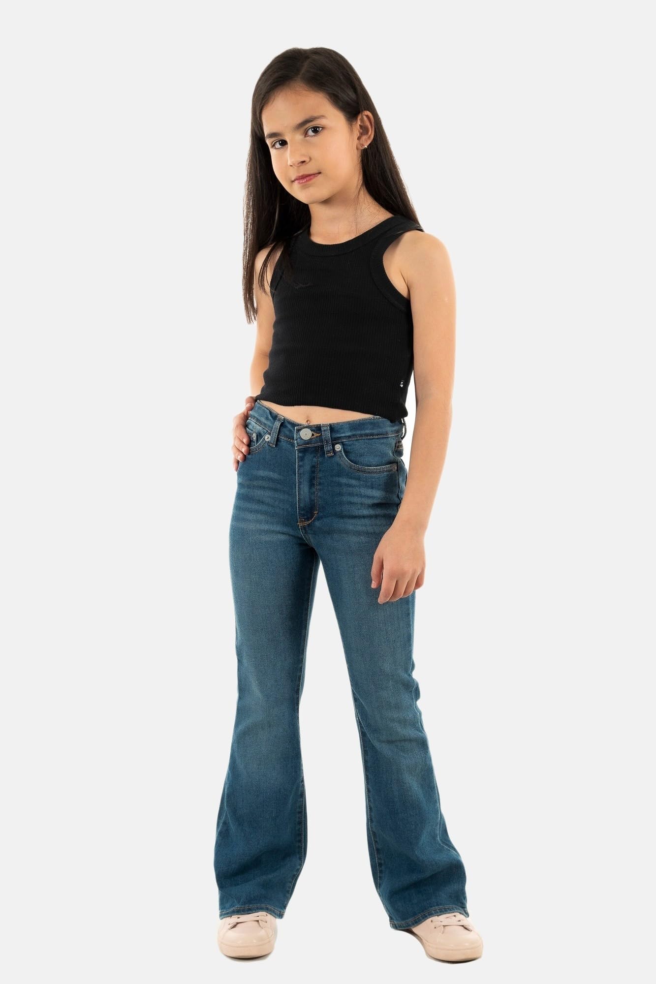 Levi's Kids LVG 726 High Rise Flare Jean 4EG970, Jeans Fille, Double Talk,