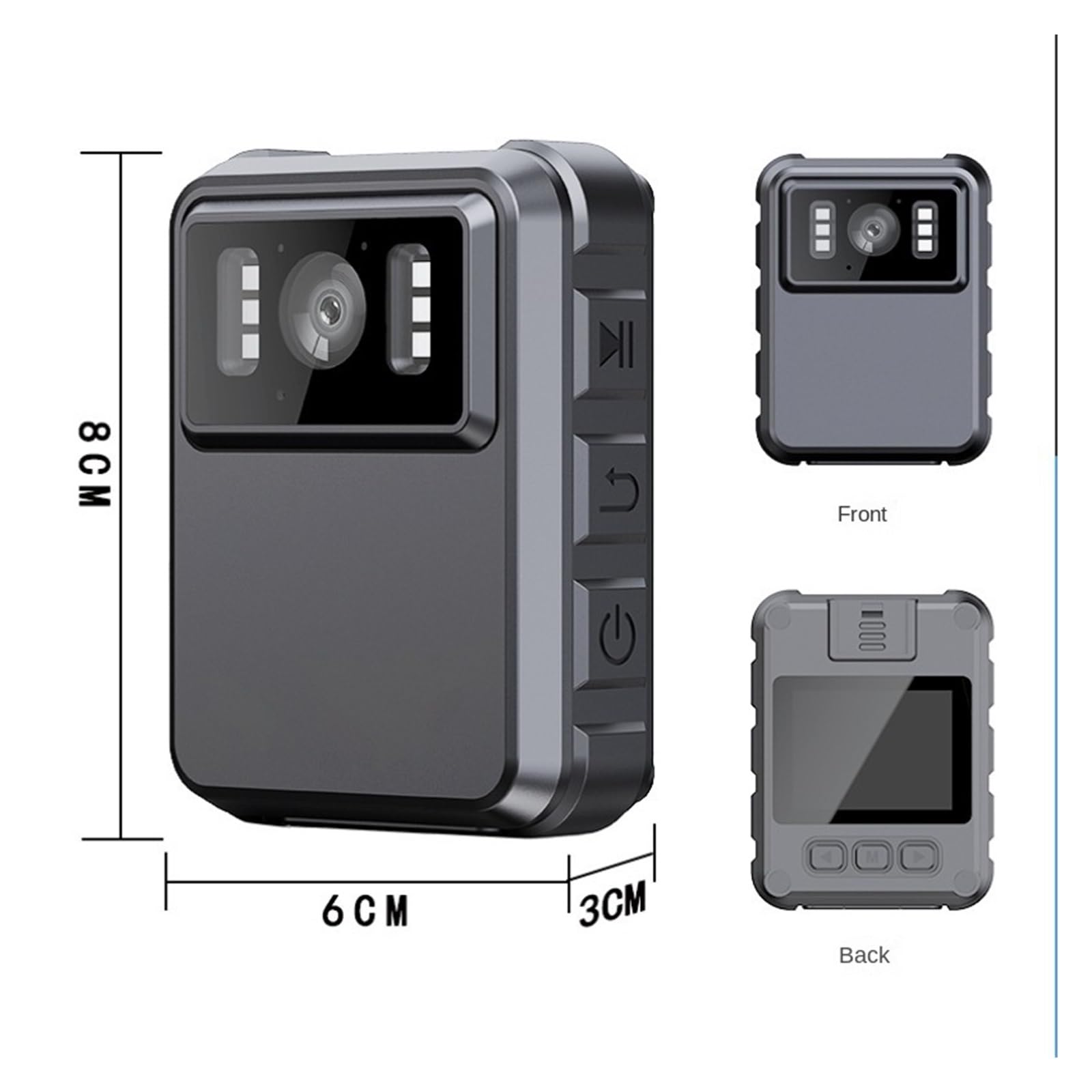 Macchina Fotografica d'azione Videocamera A Infrarossi for Visione Notturna Impermeabile con Registrazione in Loop Sport DV Videocamera con Cinturino for Bici(Cam ADD 16gb Card,WiFi)