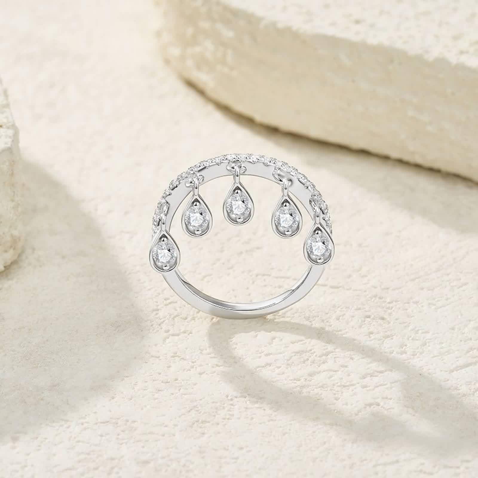 Anillo solitario de oro amarillo de 18 quilates Au750, fino, eternidad, con moissanita, alianzas de boda de platino PT950, talla 47-65