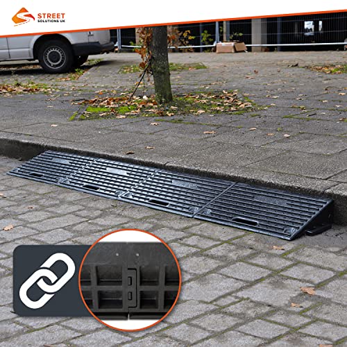 4" Inch Driveway Curb Ramp, Heavy Duty Rubber Ramps Perfect For Sidewalk, Low Cars, Curb Ramps For Motorhome, Truck, Shed Ramps, Pets & Wheelchair Threshold Ramp (4" Pack Of 4) #TOP6