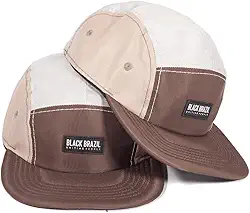 boné masculino five panel modelo black brazil branco bege marrom