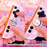 BelugaDesign Boba Dumpling Poignées de la pouce de Kawaii Cute Cutecore Boutons de pastel Compatible avec Sony PlayStation PS5 PS4 Commutateur Xbox Nintendo Pro Contrôleurs (ne convient pas à Joycons)