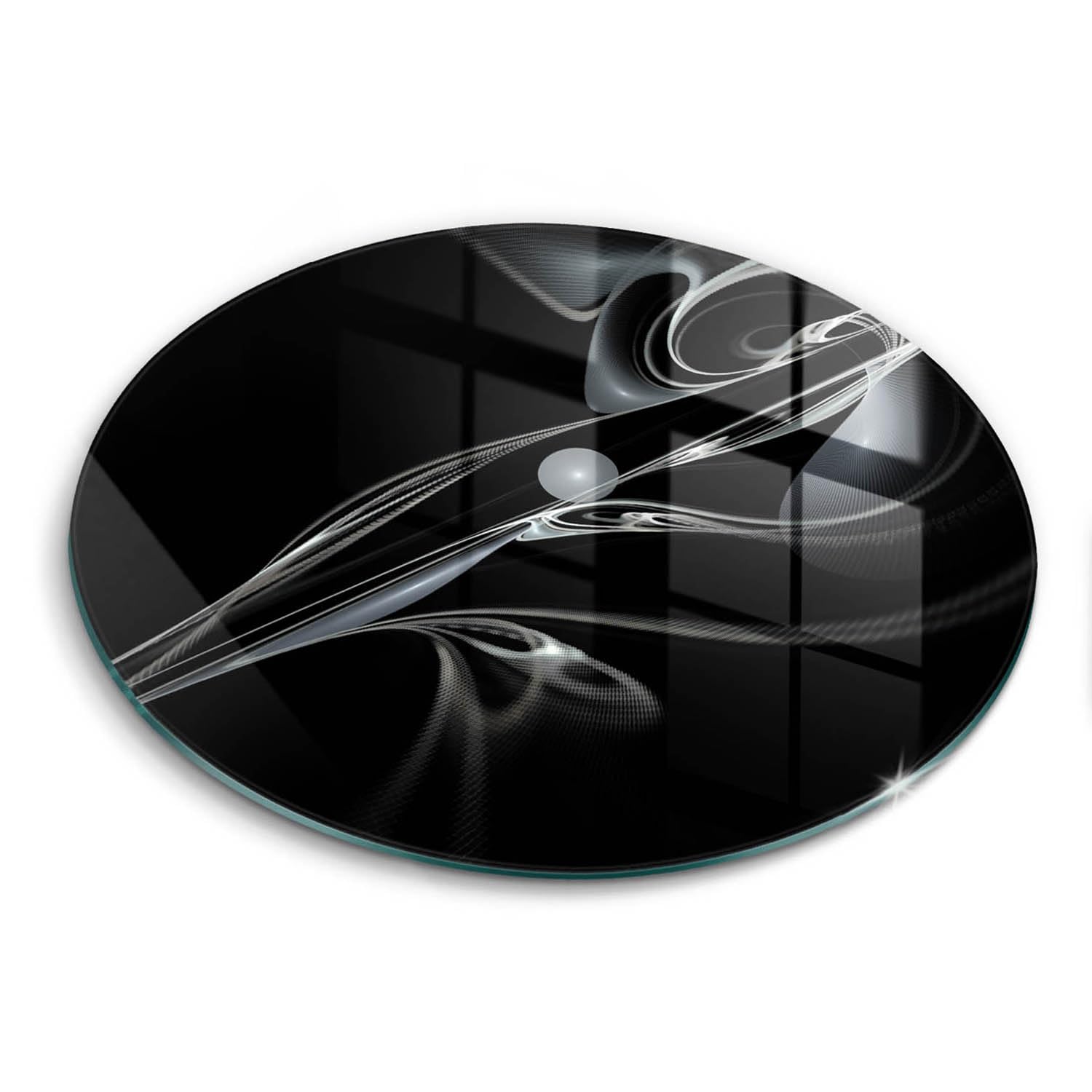 Planche à Découper Induction Wallfluent - Verre 30cm Abstraction Moderne