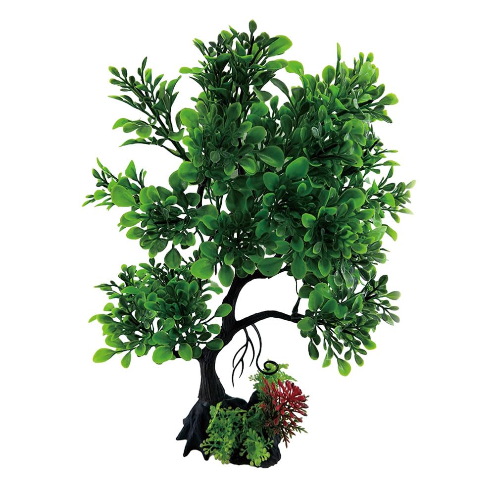 Swell Dark Green Olive Tree Artificial Plant Aquarium Décor