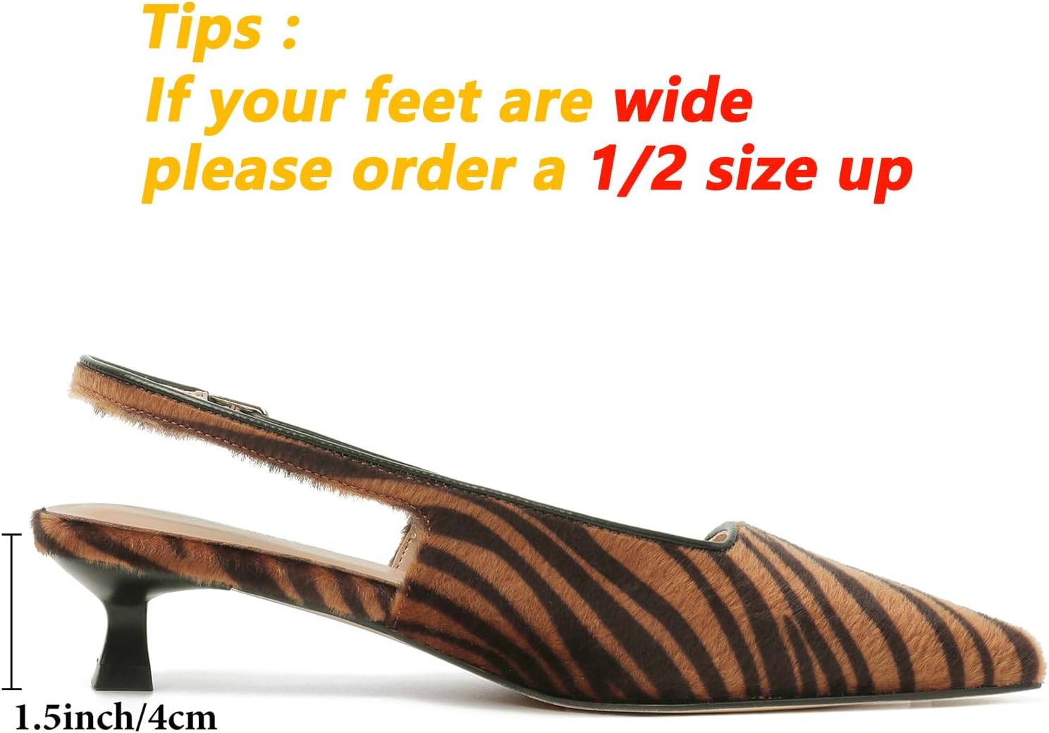 Mostrin Kitten Heels for Women Pointed Closed Toe Heels Low Pumps Shoes for Party Work Office - Image 5