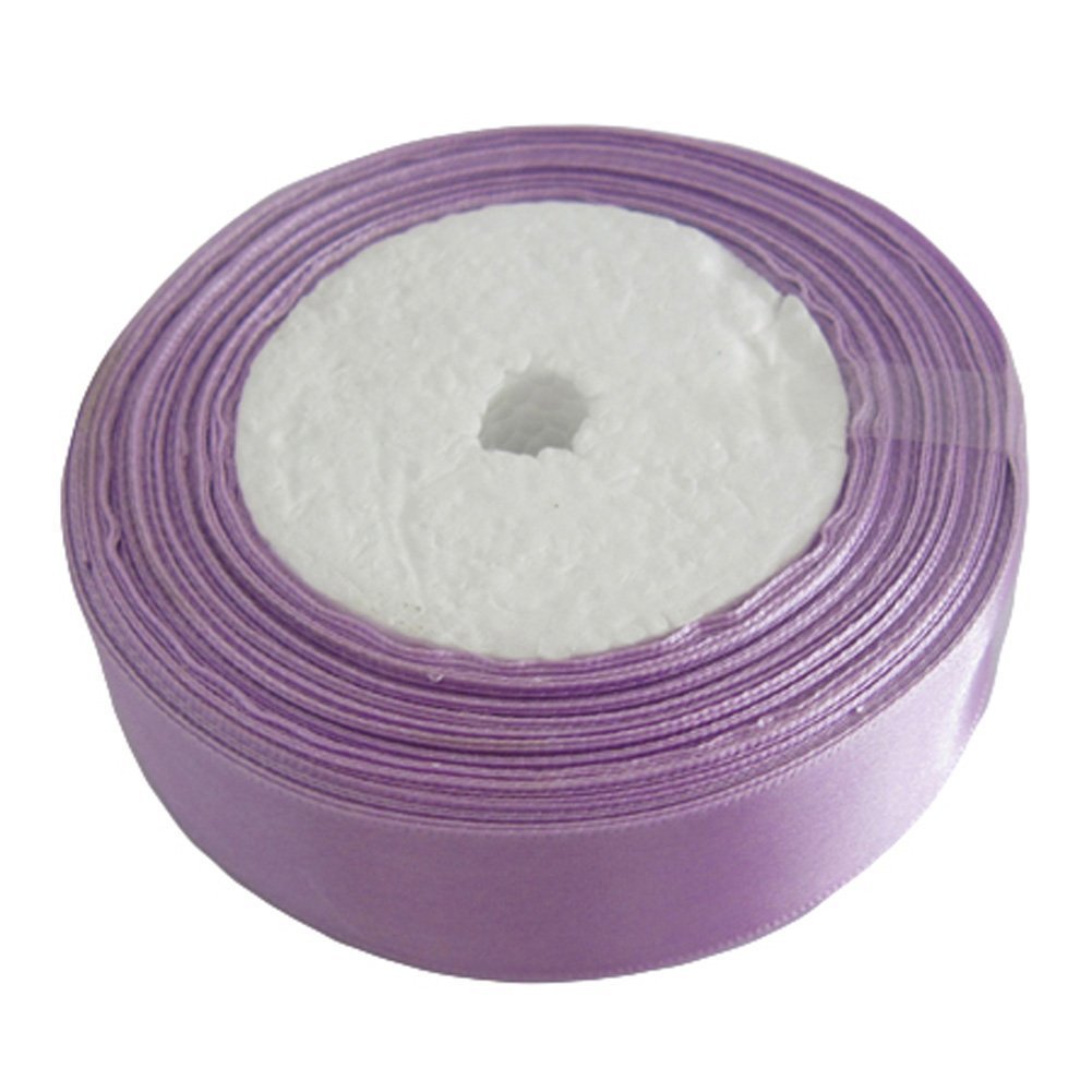 Gcs Lilac 25 Yards / 23Meters Of Satin Ribbon 12Mm, Gift Wrap Ribbon, Ribbons For Gift Wrapping, Christmas Ribbon, Gift Wrapping Ribbon For Crafting, Wedding Party Decor (Lilac)