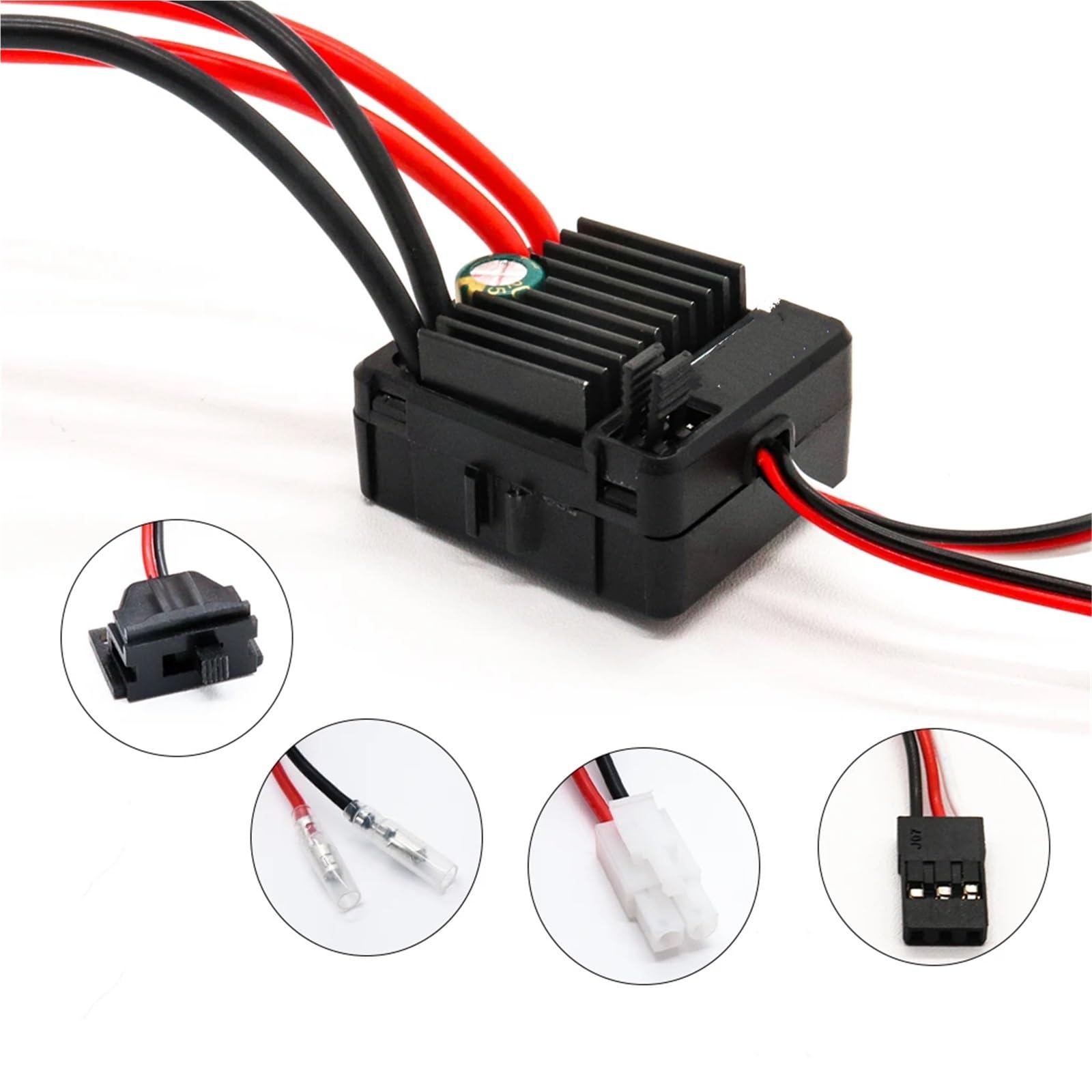Per Rock 1/10 Spazzolato ESC 60A Impermeabile Regolatore Di Velocità Elettrico Touring Cars Per Buggy Camion Crawler RC Parti Automobili Accessori Veicolo ESC RC