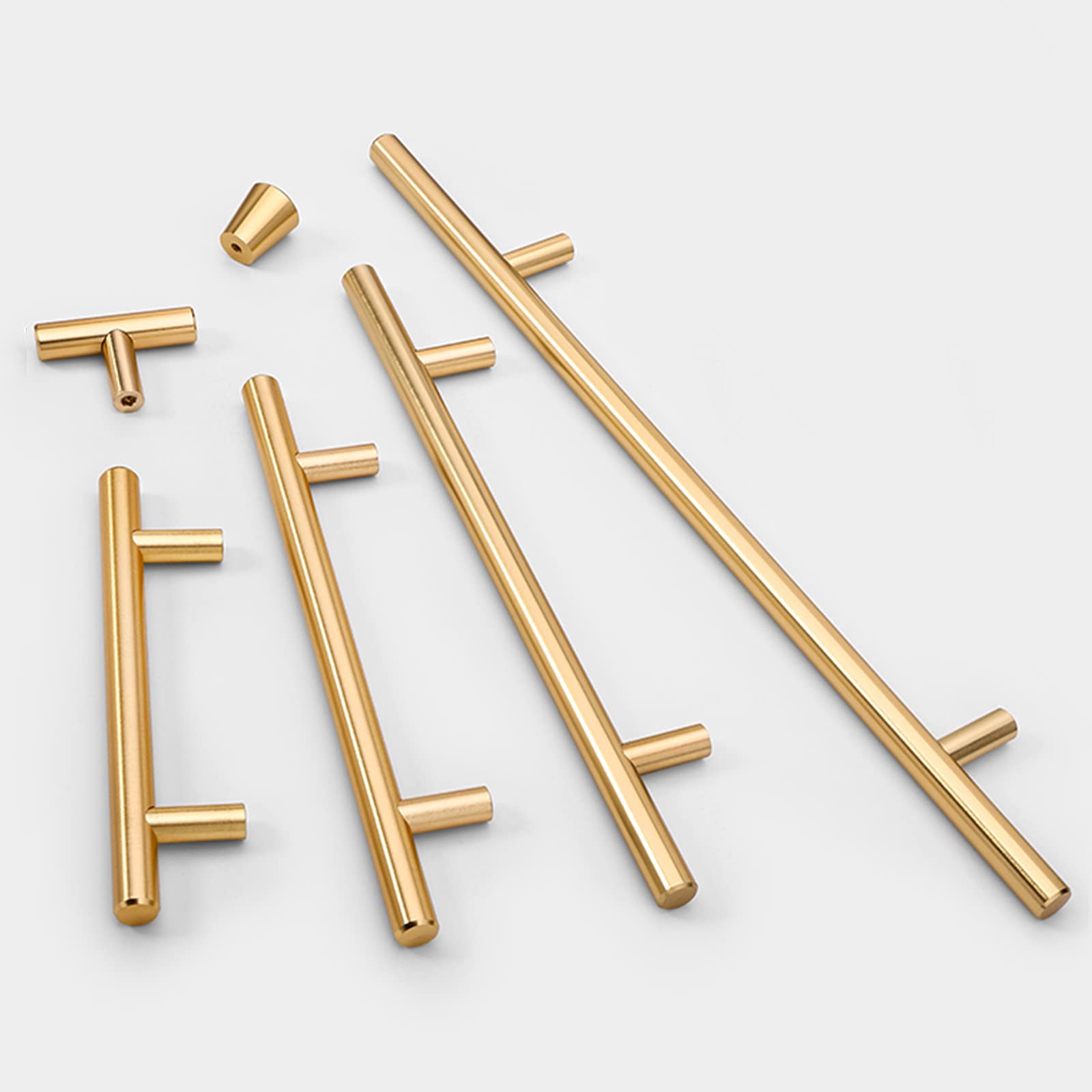 Modern Simple Furniture Handle, 2 Pcs, Length (15cm/20cm/35cm/40cm/80cm/100cm), Drawer Handle, Gold Handle,Gold-40cm
