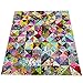 HANPATQUI 50PCS 5 x 5 inch Floral 100% Cotton Fat Quarters Fabric for Sewing and Quilting Bundles Precut Fabric Square for DIY Craft Patchwork