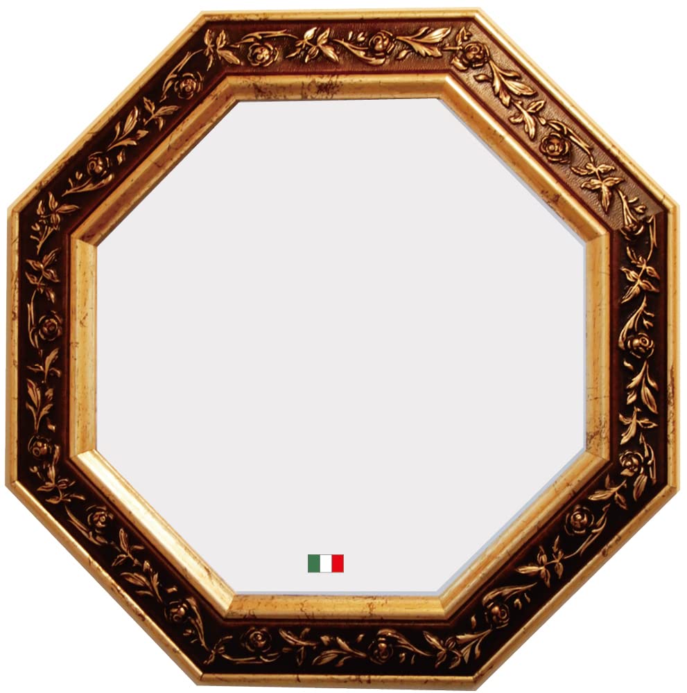 Amazon.co.jp: JHA イタリア製 アンティーク風水ミラー ローズ (ダーク