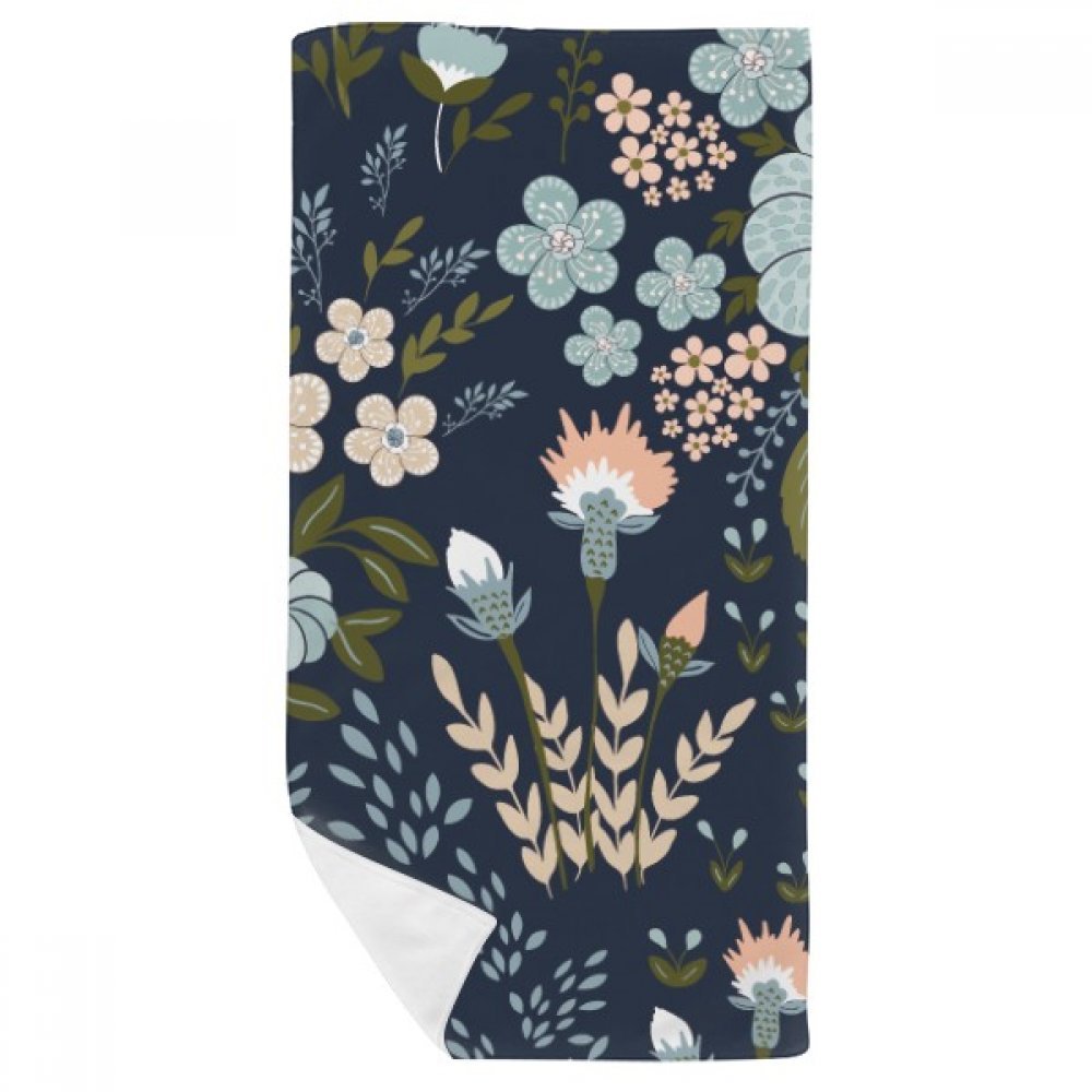 Serviette fleur sauvage pour invités et soin du visage après la douche