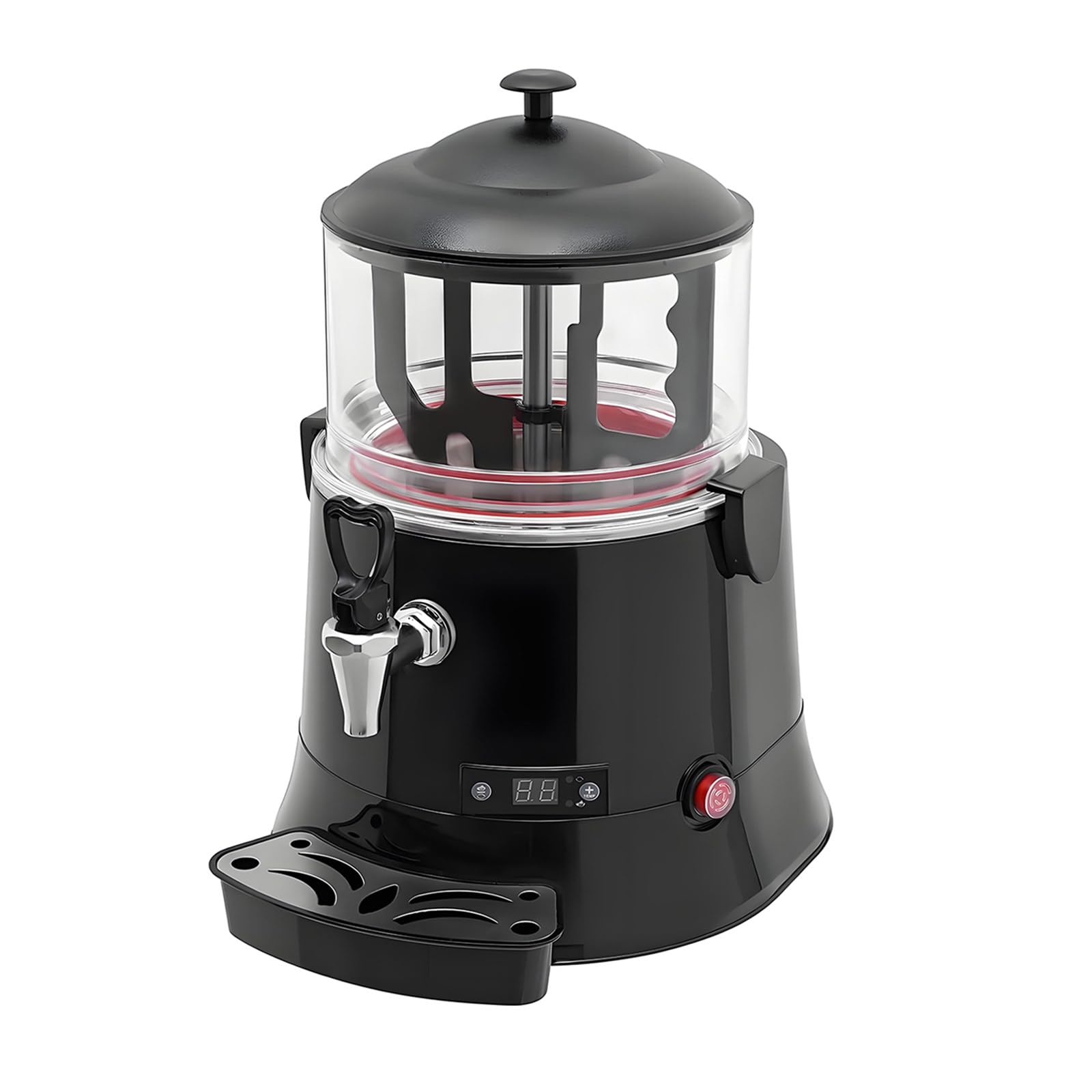 IUYytEW Commercial Hot Chocolate Machine - 600W Hot Drink Dispenser With Intelligent Temperature Control, 5L Capacity For Chocolate, Cocoa, Milk, And Coffee,5l