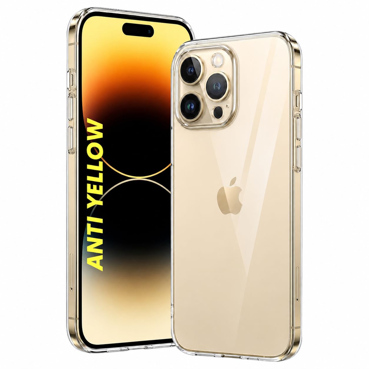 DIZORO® Crystal Clear Compatible with iPhone 14 Pro Case with Anti-Yellow Shockproof Transparent Cover-image-15